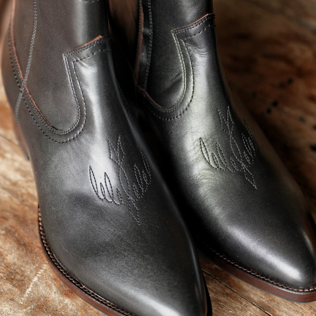 TRADBAND波兰茶芯马皮西部切尔西靴