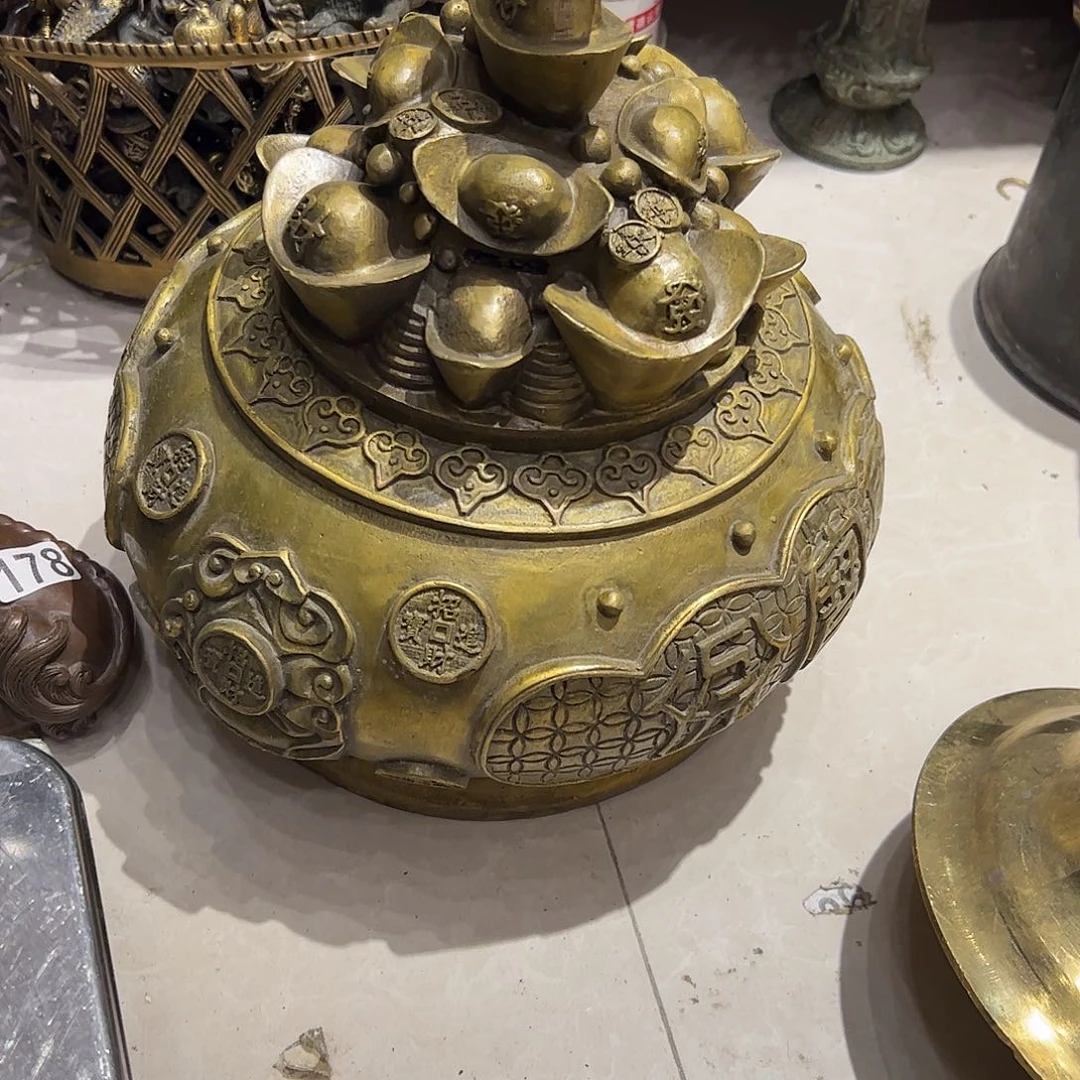 易*鼎微瑕疵黄铜摆件工艺品摆件