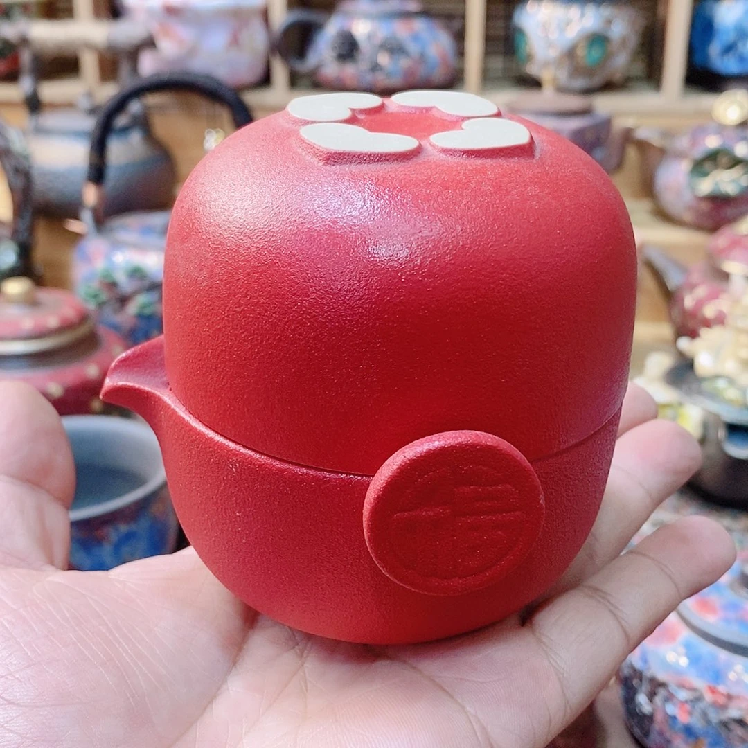 粗陶志野柴烧茶器