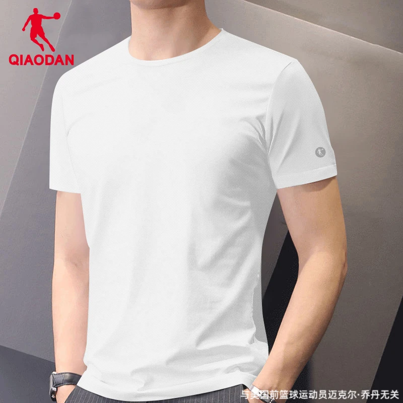 乔丹短袖t恤男2025夏季新款官方正品速干冰丝半袖跑步服运动上衣