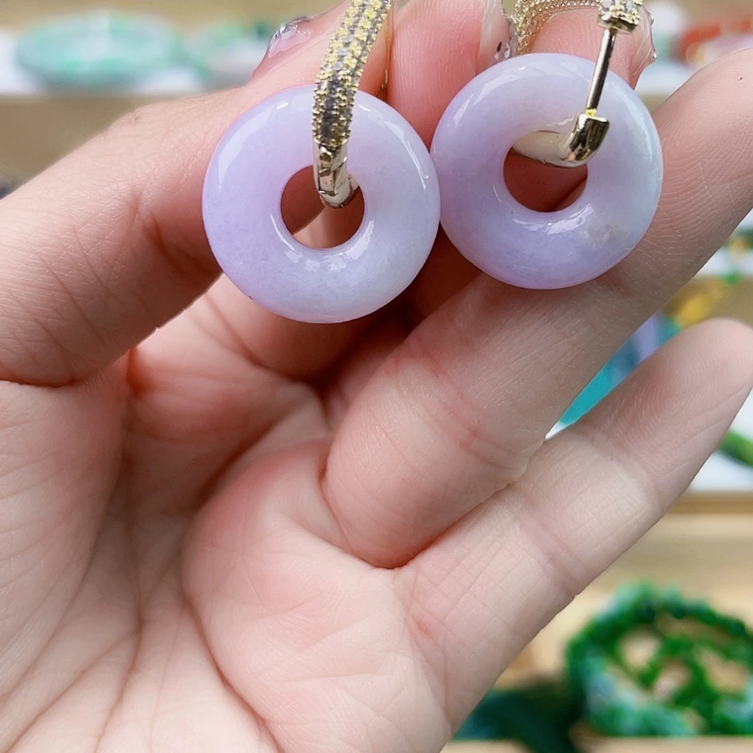 翡翠未镶嵌手链耳坠