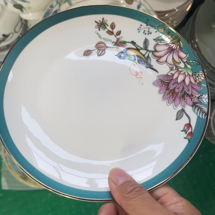 瓷片仙踪八寸浅盘四个