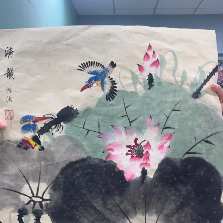 国画我的心好痛啊我的心真的好痛啊好痛