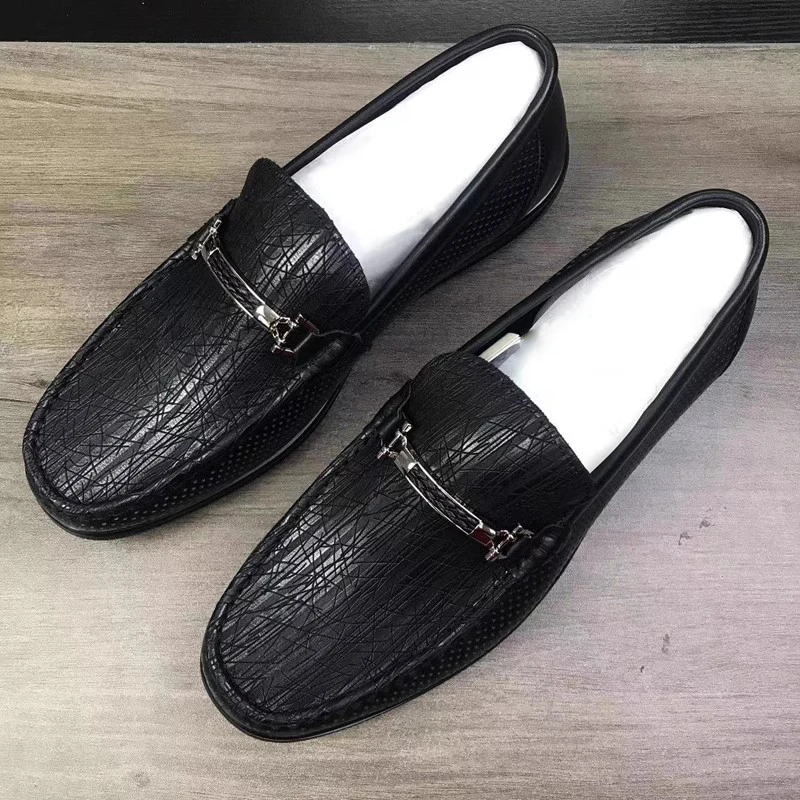 2099A 梦家春夏真皮鞋休闲懒人鞋乐福豆豆鞋头层牛皮软面软底皮鞋