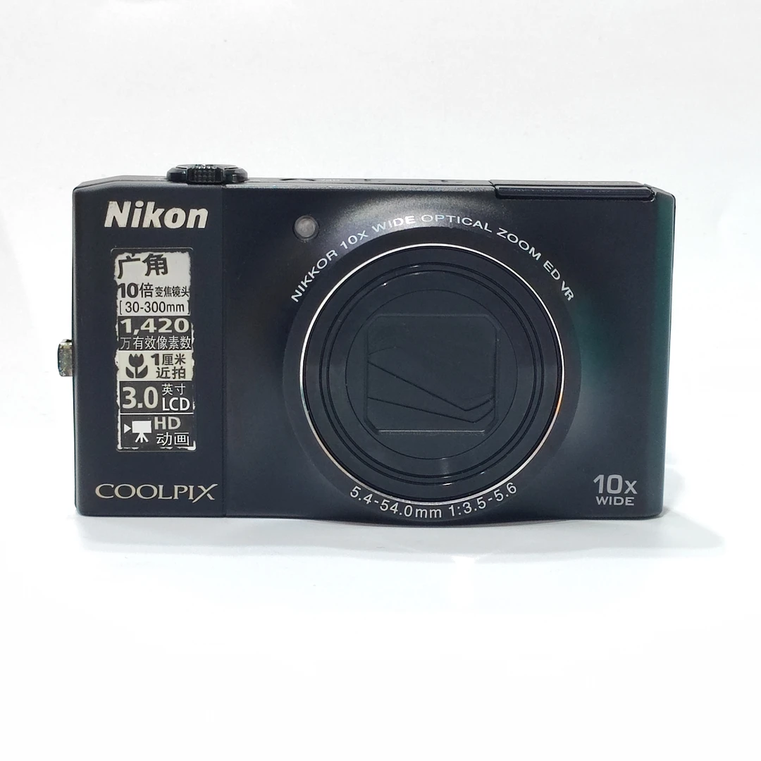 95新 Nikon/尼康 s8000黑色1420w像素10x光变ccd数码相机