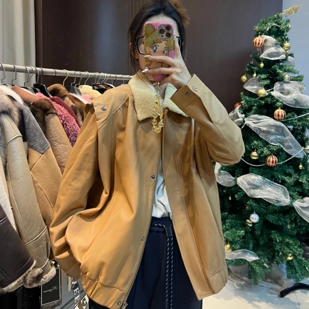 皮衣外套-494945休闲