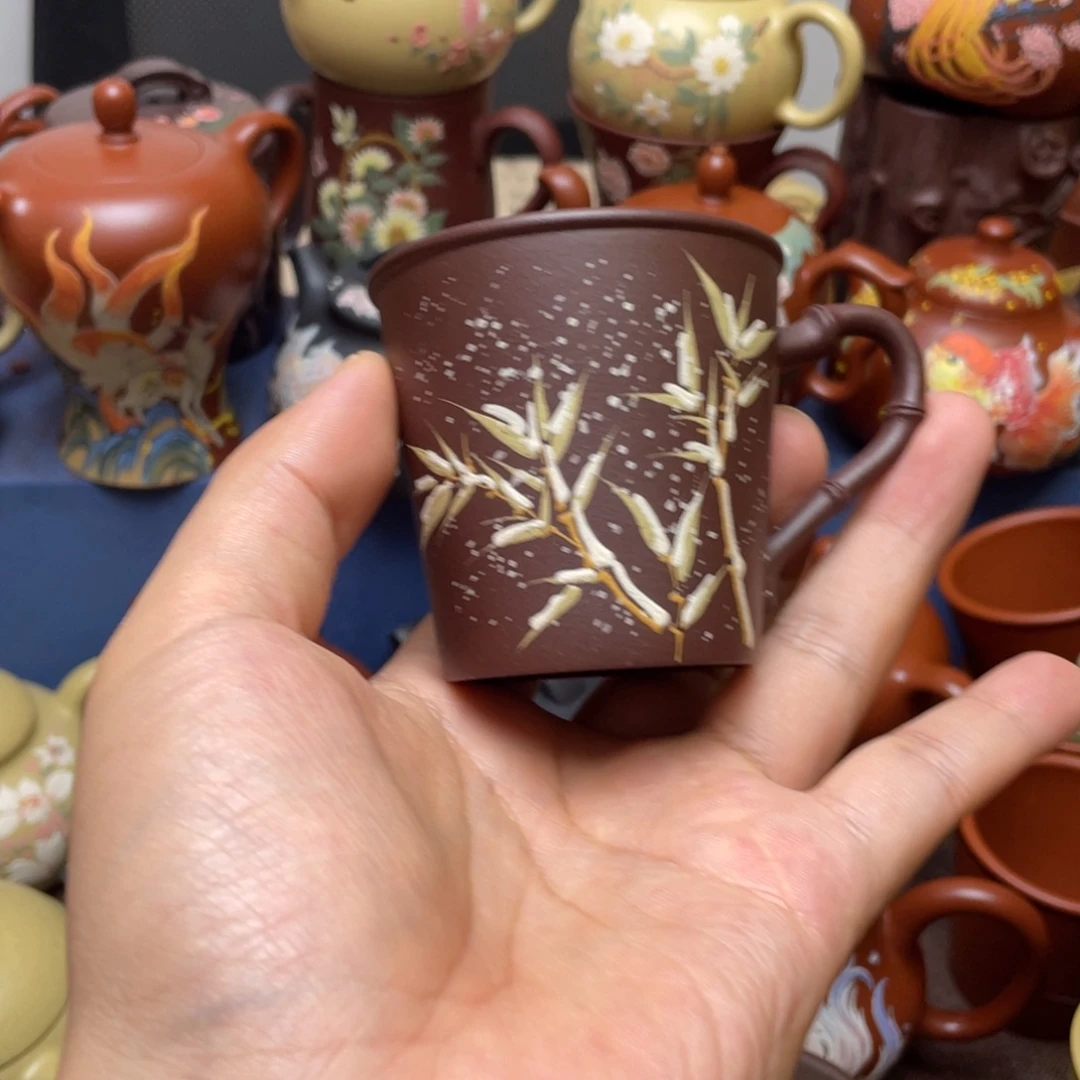 紫砂茶杯紫砂主人杯100cc