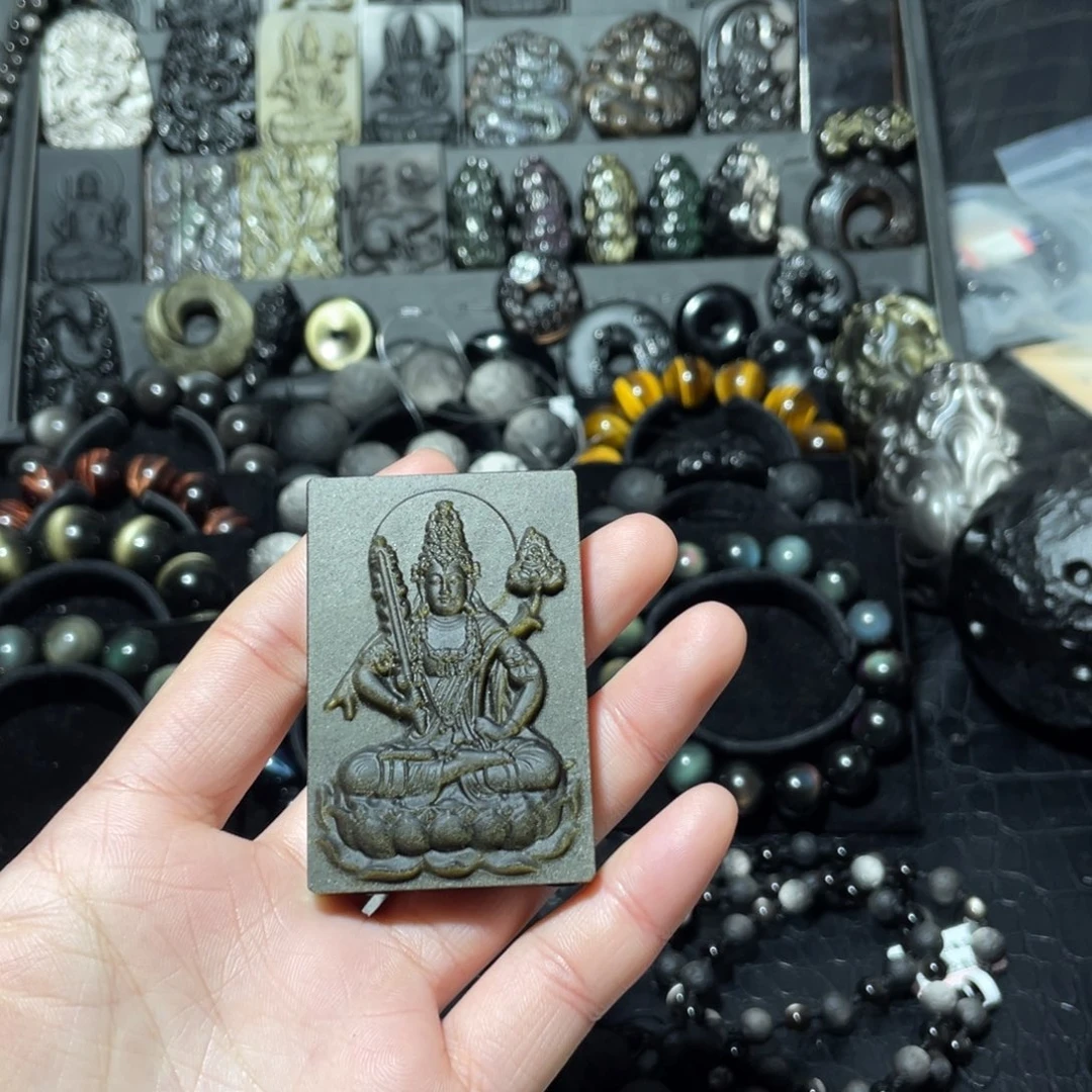 五***言定制黑曜岩未镶嵌