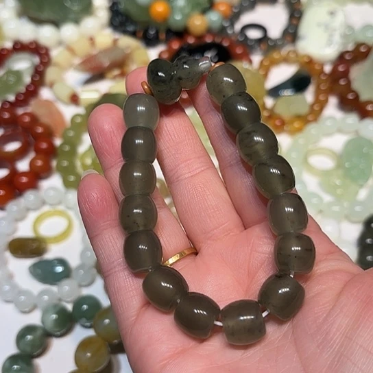 蛇纹石玉未镶嵌手串