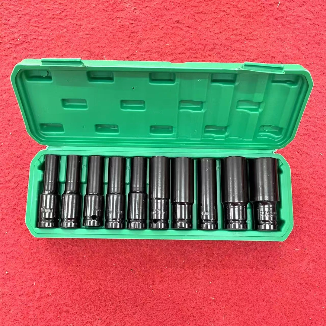【全新正品】套筒铬钒钢加长套筒电动扳手风炮批工具套装强六角钻