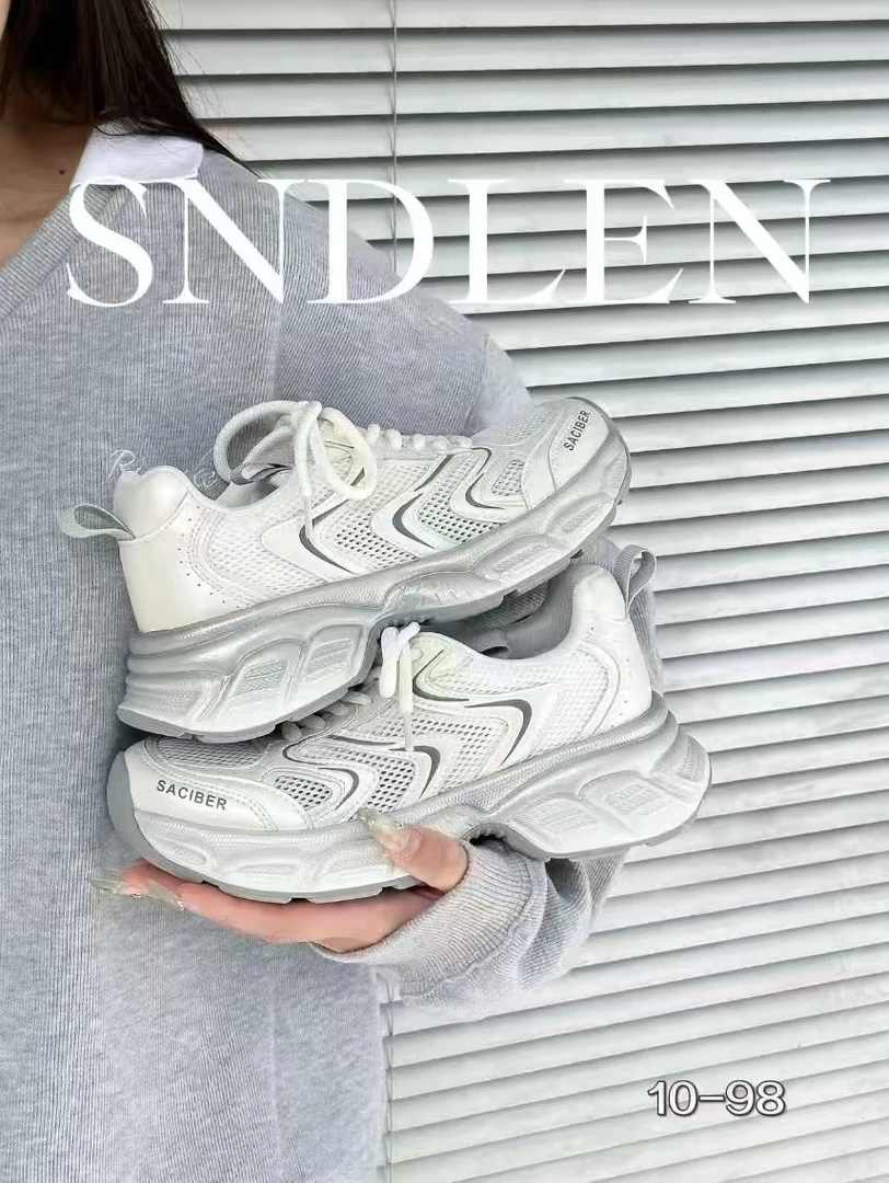 多丽网2025春季新款厚底增高老爹鞋透气运动鞋小个子休闲