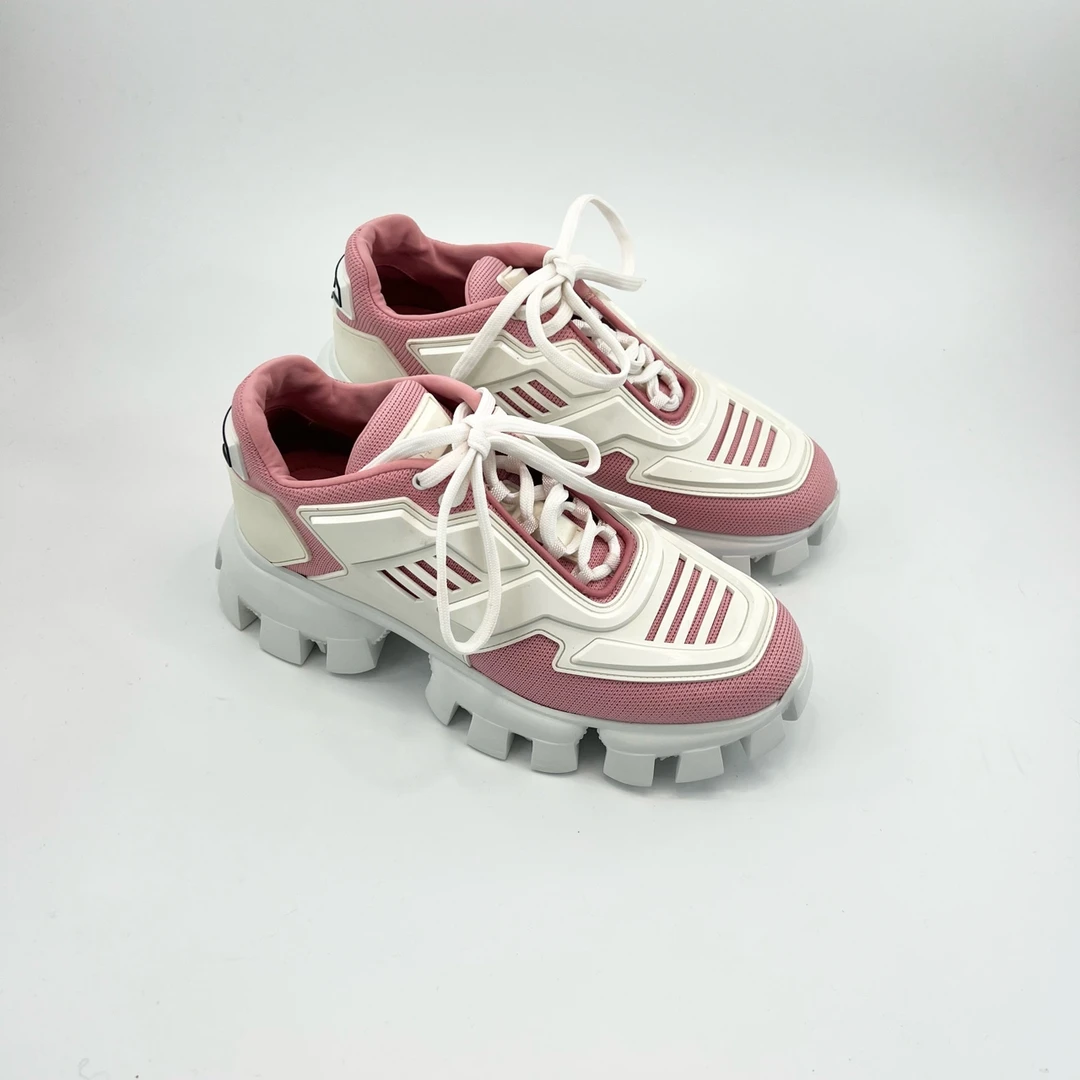 99新 Prada/普拉达 39码/时尚普拉达白粉运动老爹鞋