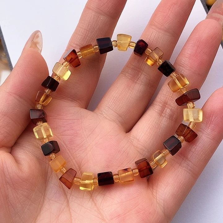 血珀手链未镶嵌手链