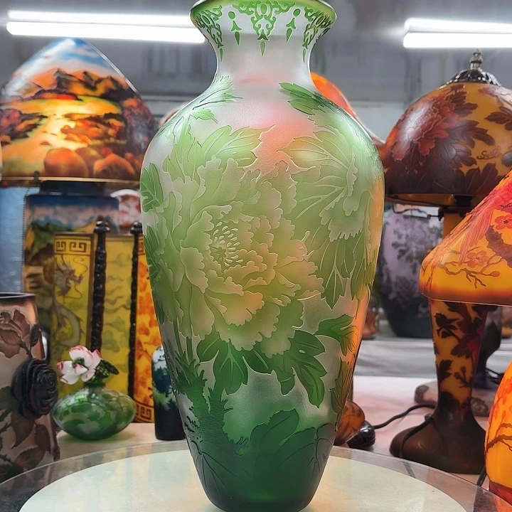 琉璃高39口6葛蕾牡丹绿色