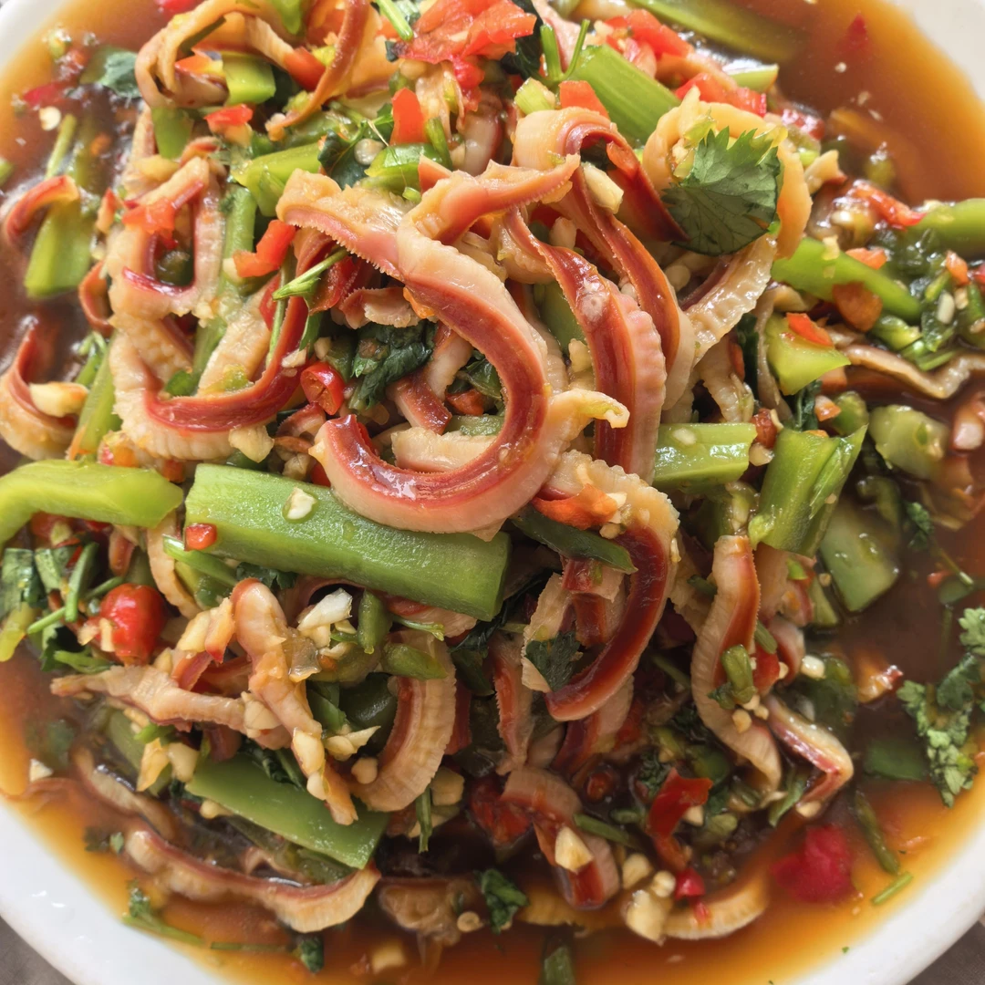 雪妍直播专属熟制小海鲜 芥辣贡菜北极贝裙边 香辣北极贝裙边