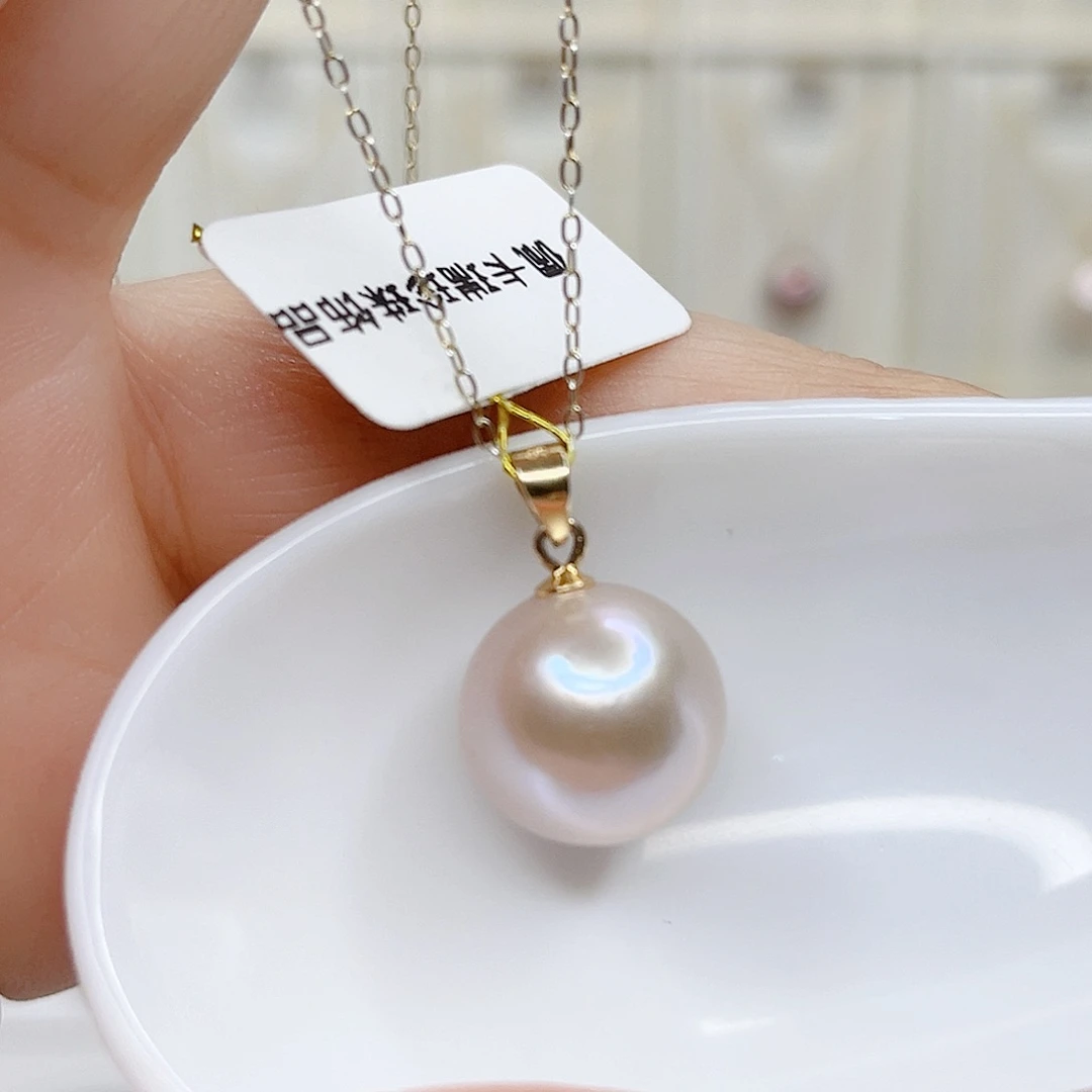 吊坠(不含链)淡水珍珠银S925镶嵌