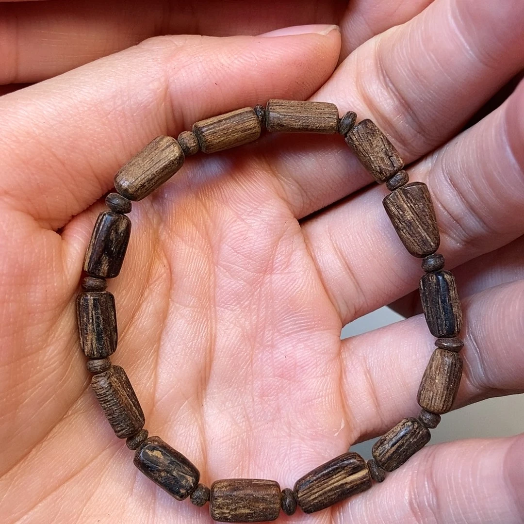 沉香手串天然野沉香斯里兰卡2.7克，86
