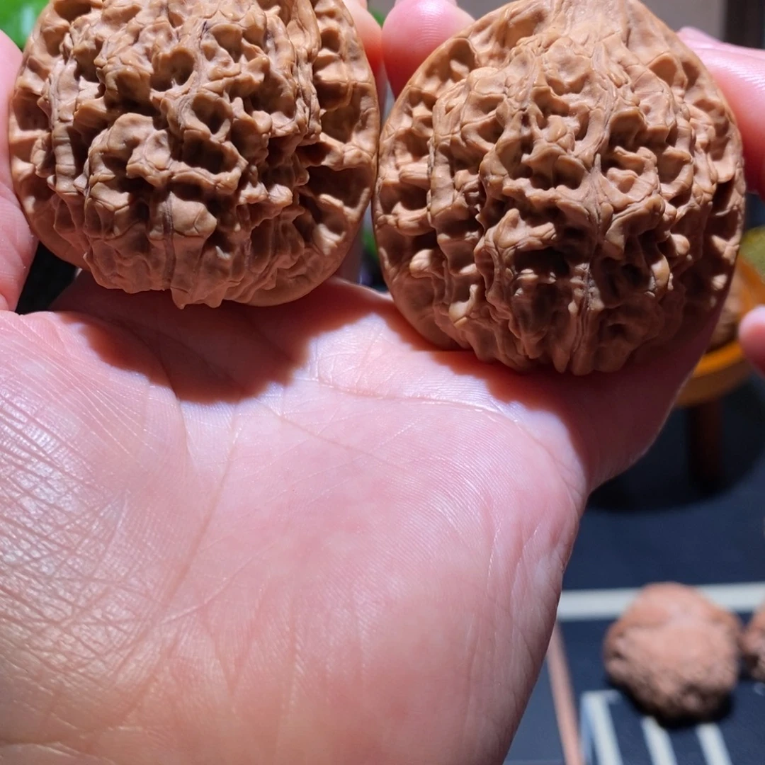 文玩核桃把件麒麟纹48