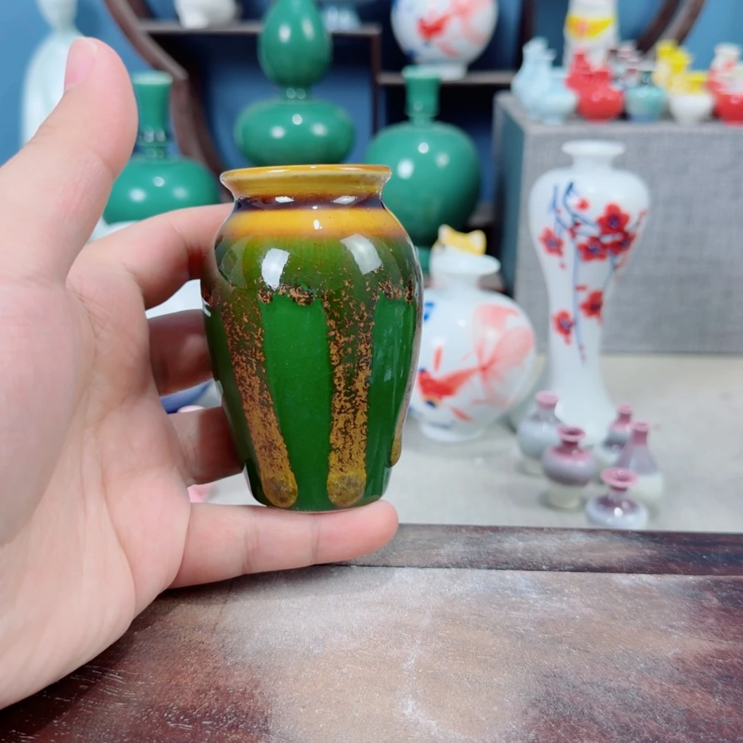 陶瓷手工小花器摆件