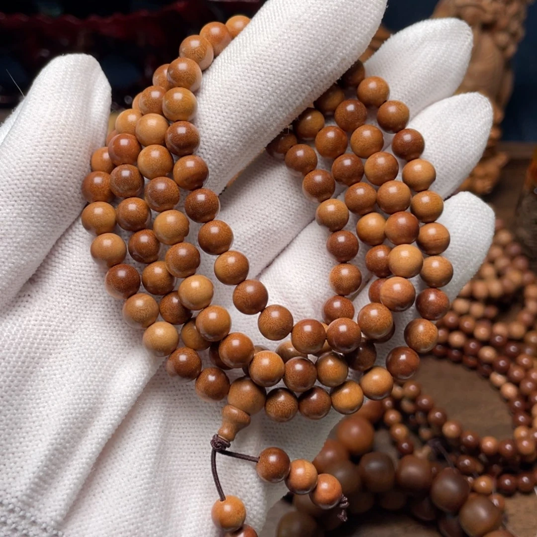 檀香木手串/手链子*老山檀红肉07横纹多圈