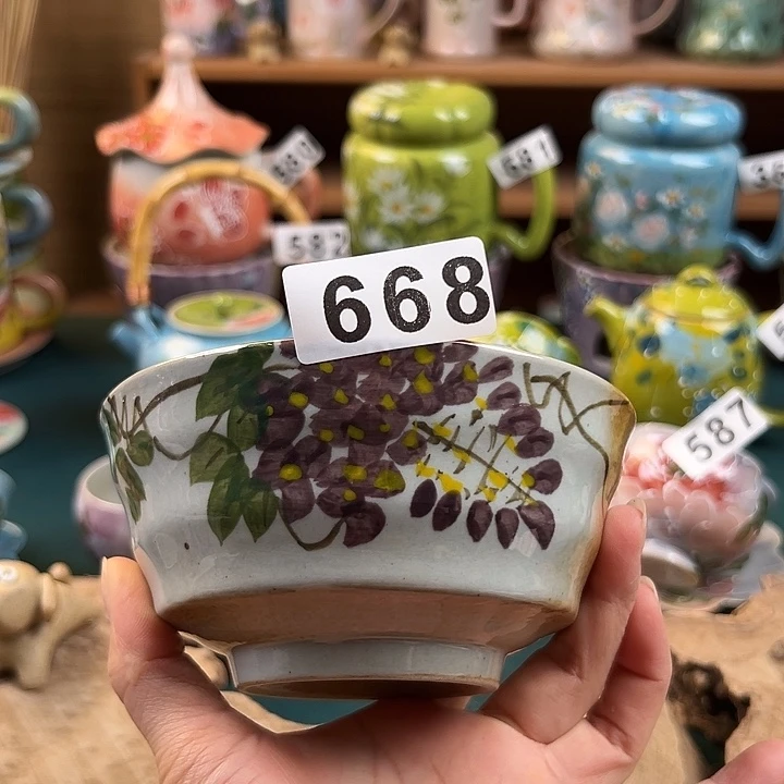 杯景德镇陶瓷手绘作品668