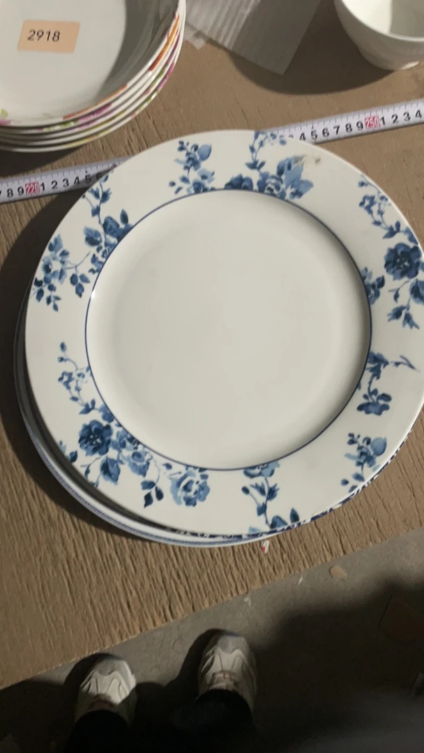 直径30.5厘米大盘微瑕完美者绕行花色随机