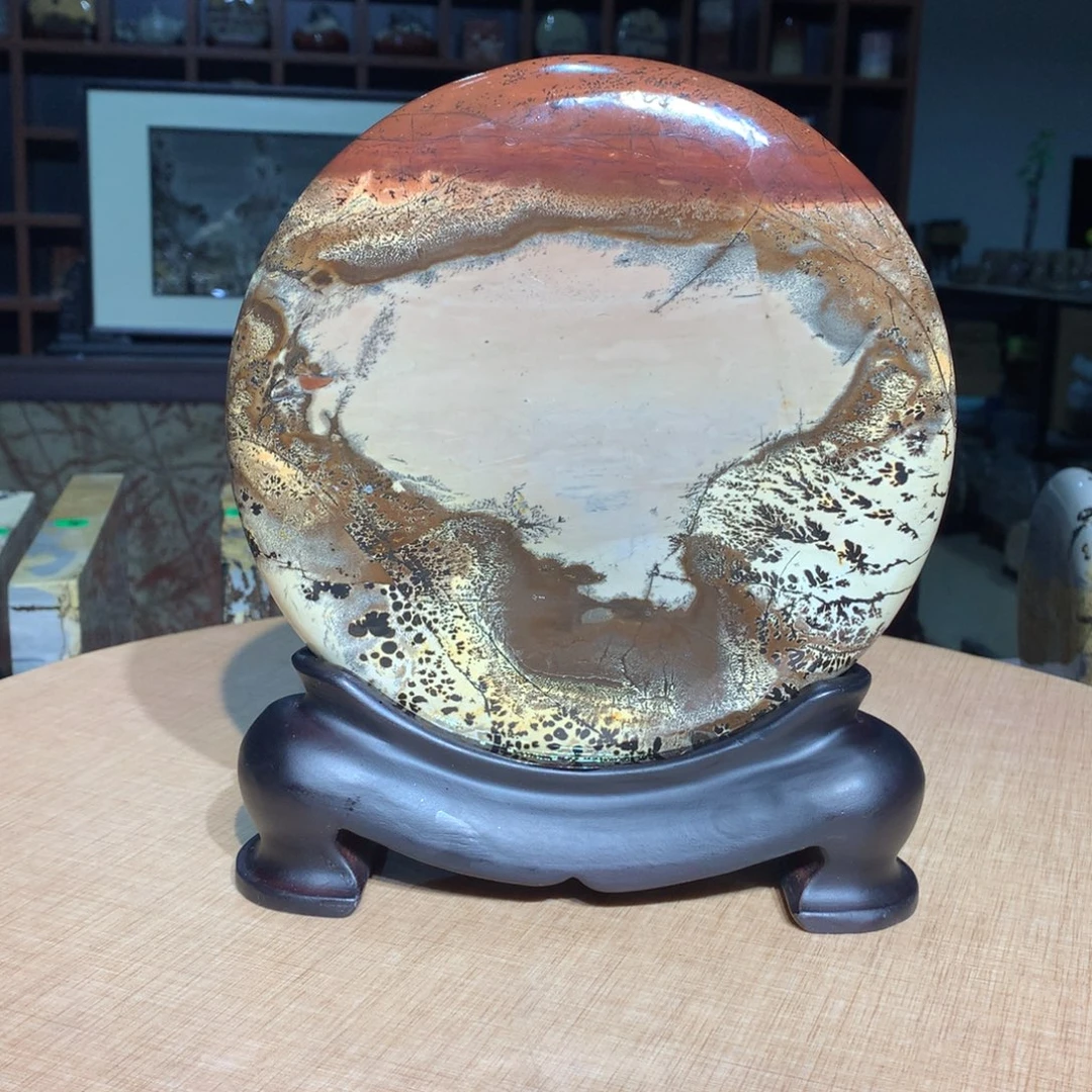 广西国画石摆件，收藏观赏紫砂