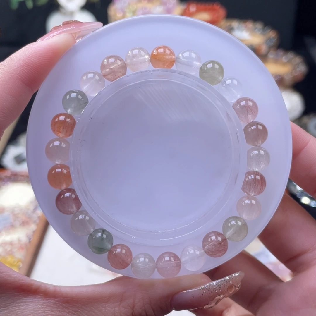 水晶手串未镶嵌团****子兔毛