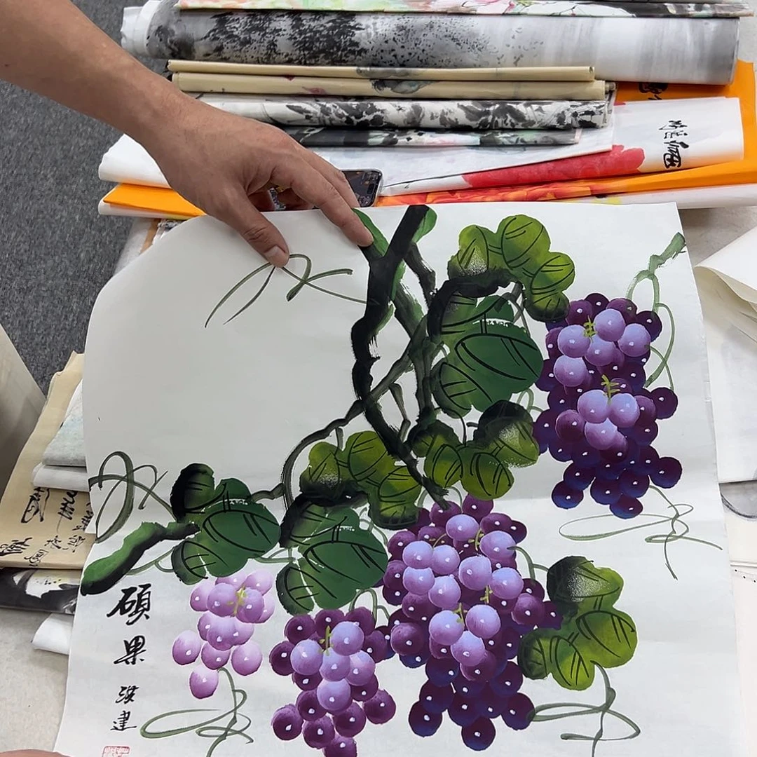 国画纯手绘字画宣纸