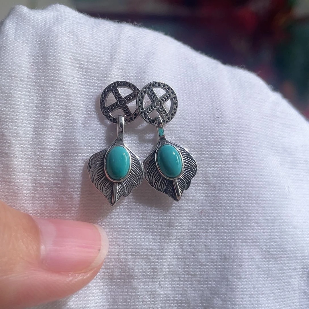 绿松石配饰银S925镶嵌