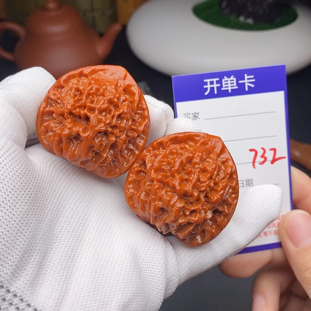 文玩核桃把件45官帽732