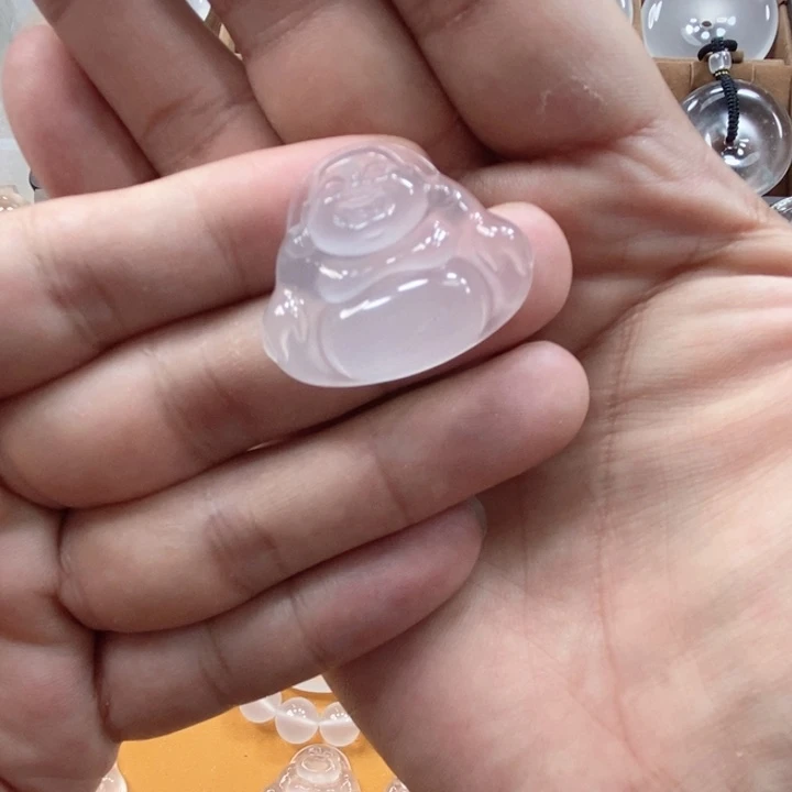 未镶嵌平安扣石英质玉