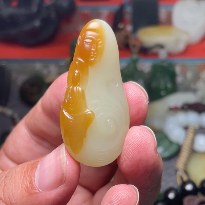幸***福项链未镶嵌和田玉