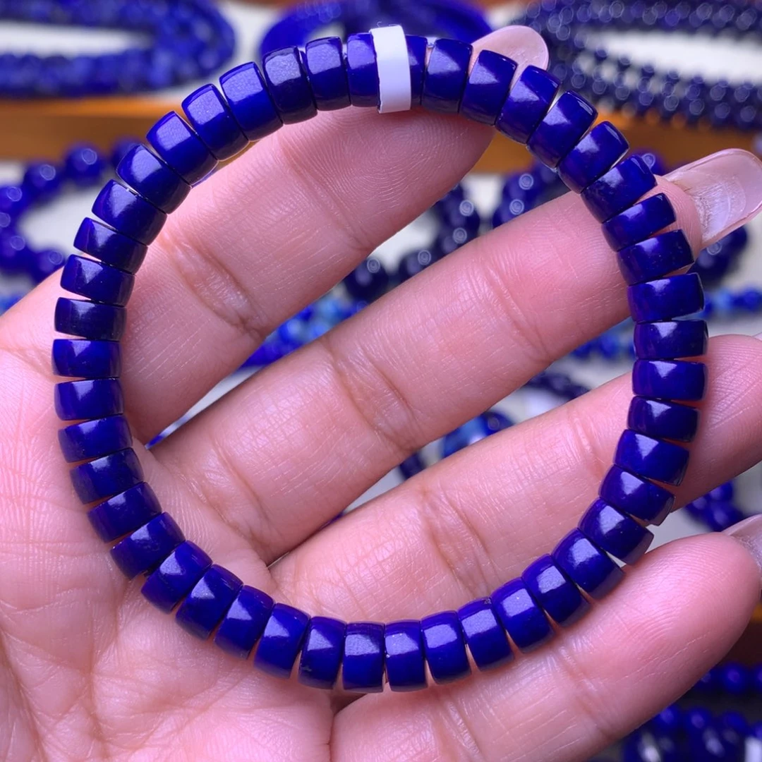 青金石未镶嵌手串7m