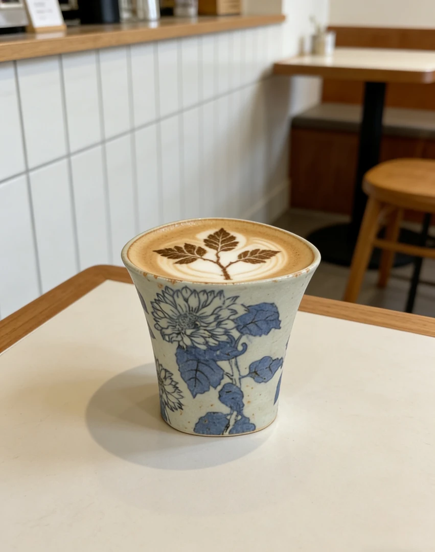 景德镇手工手绘釉下彩占瓷青花束腰茶杯中式复古主人杯 MB166