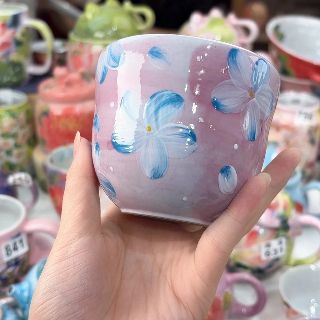 景德镇手绘高温釉下彩陶瓷茶具