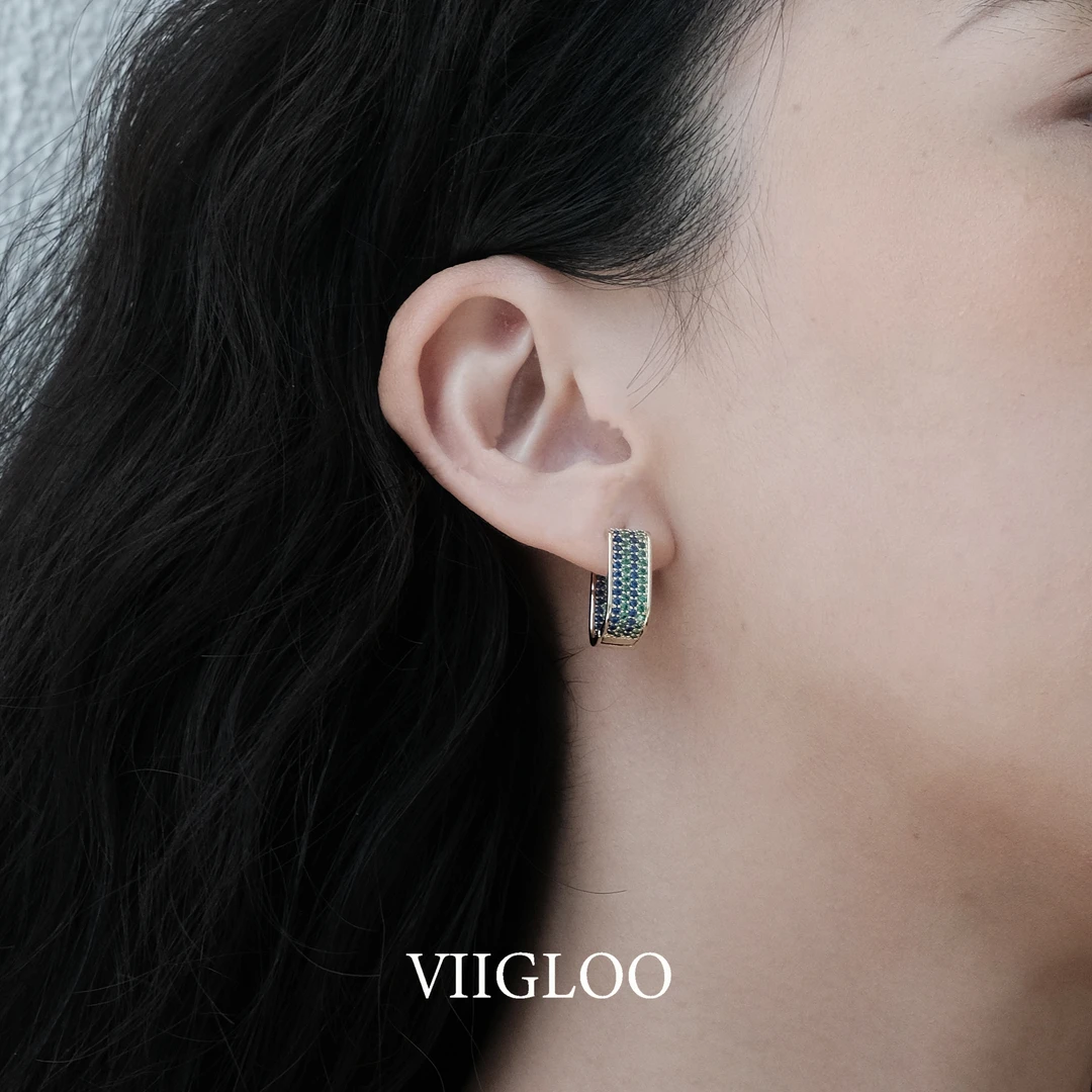 ⅦGLOO｜绿漾-小众气质款精致高级感耳环优雅礼物