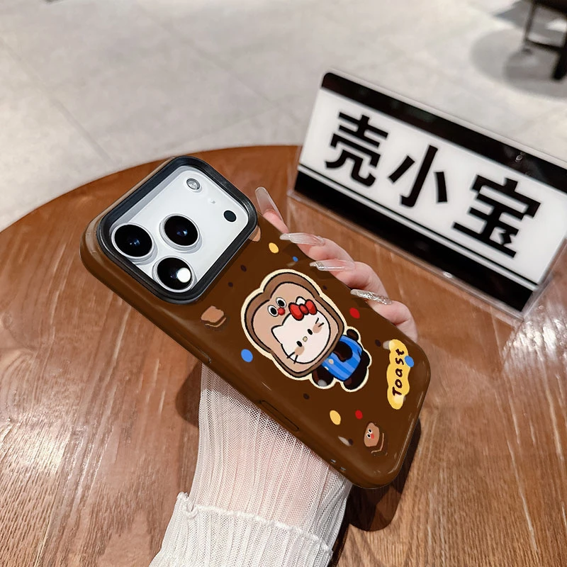 吐司KT猫适用于苹果17pro手机壳简约16promax可爱15/14相框菲林壳