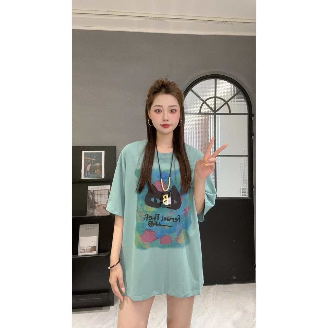 春款上新T恤圆领高级显瘦显白百搭款250291