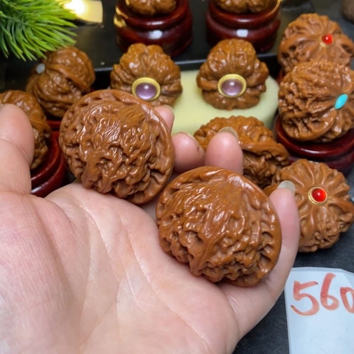 文玩核桃把件42宫灯560