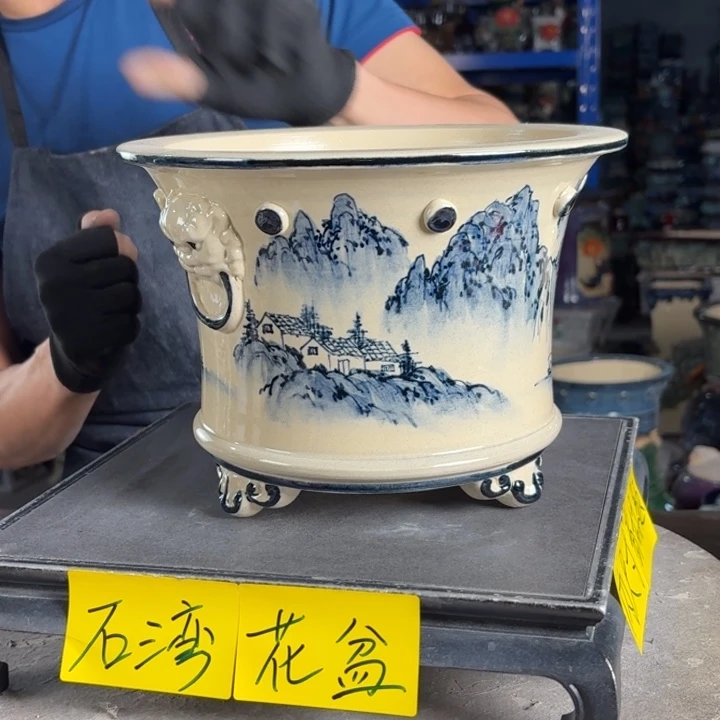 一风堂石湾花盆 内20*15