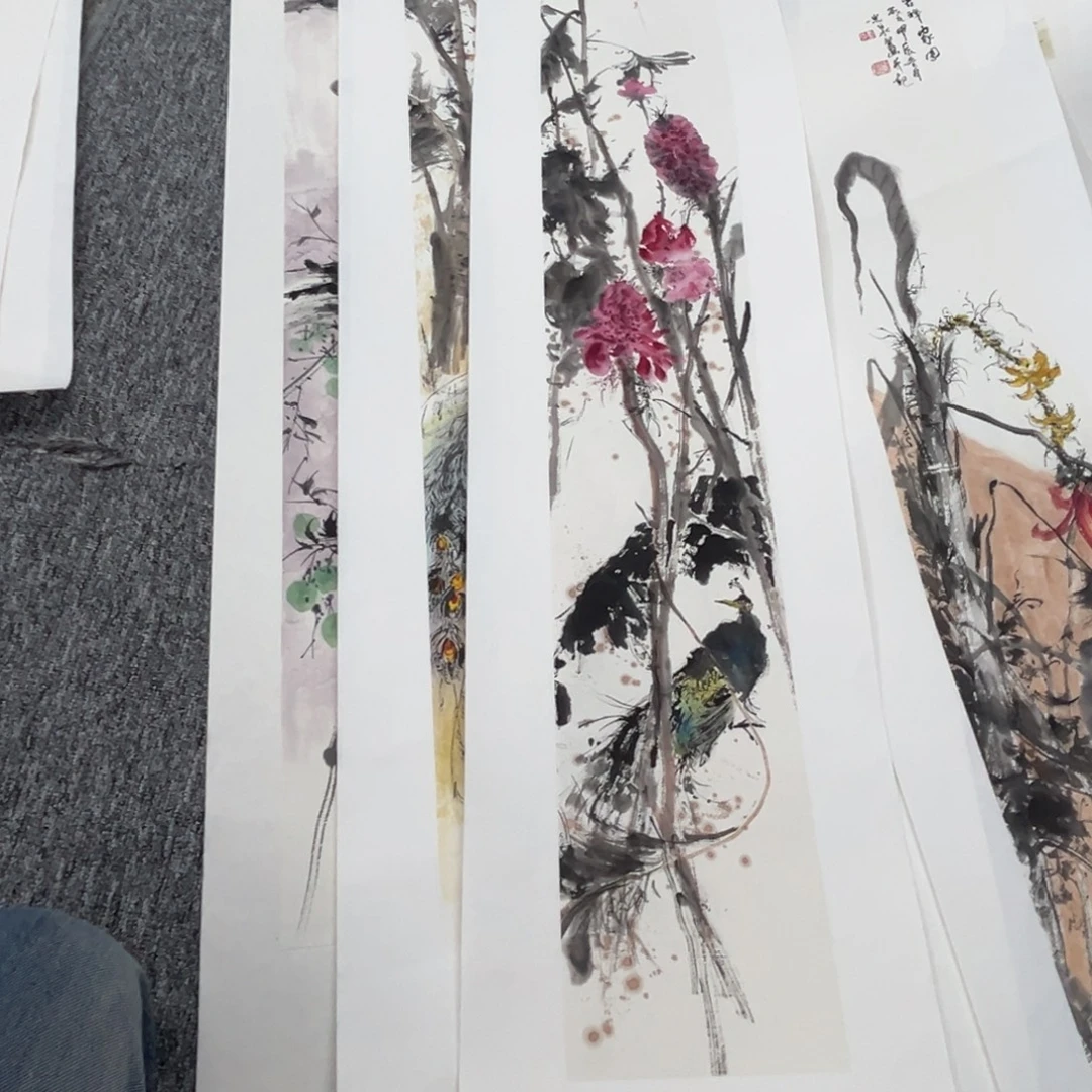 仰***空国画绘画作品多次参加全国