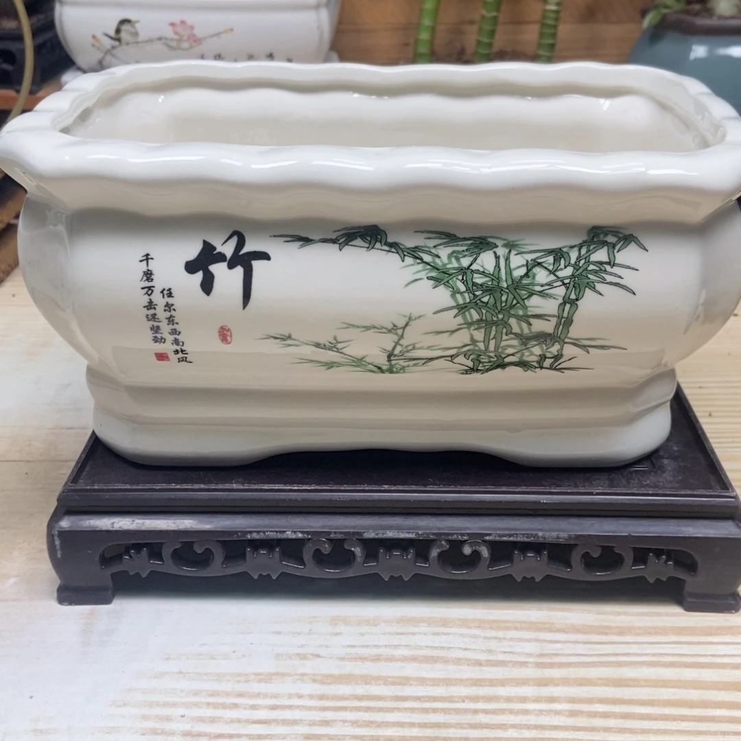 瓷片陶瓷花盆陶瓷艺术