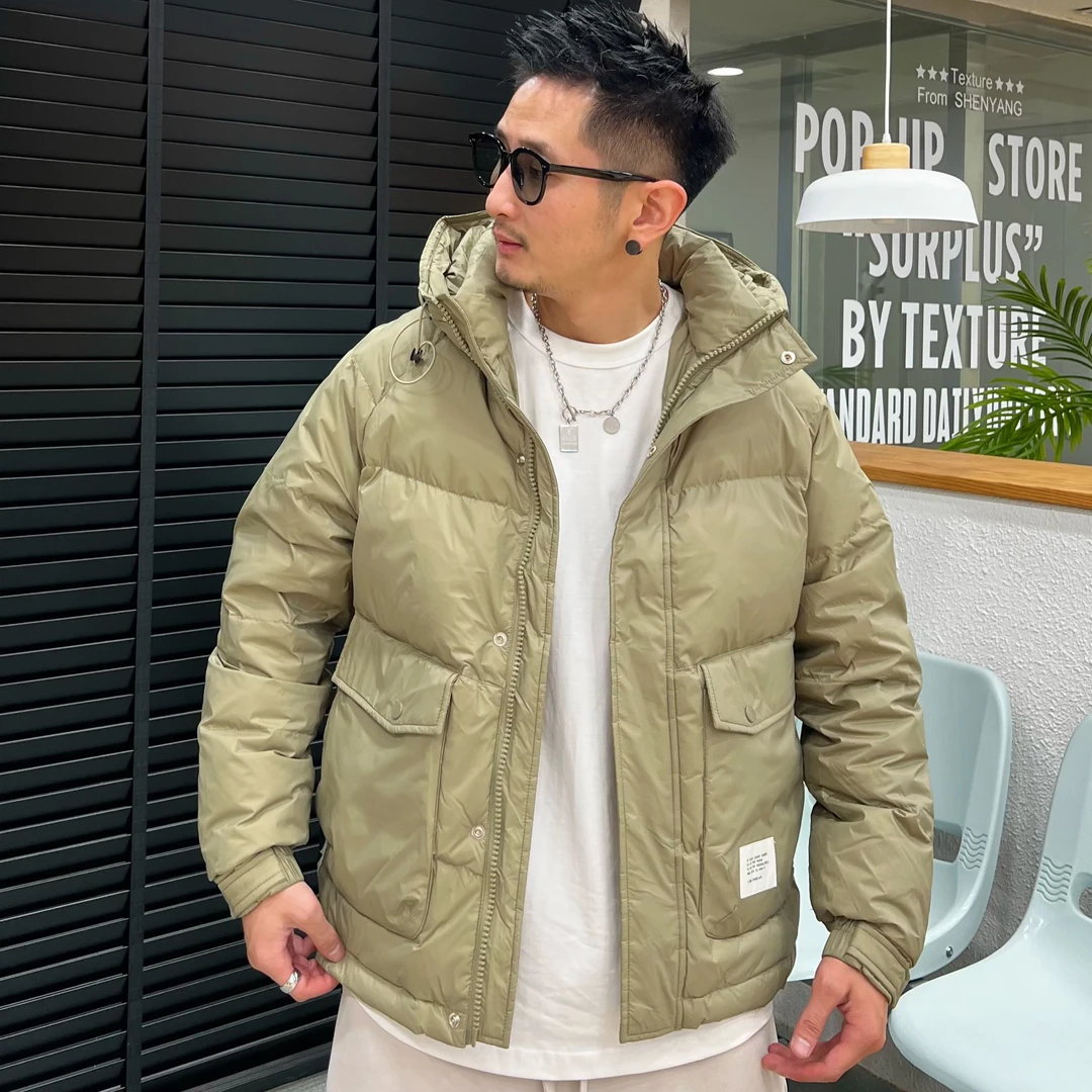 8863 冬季滑雪保暖锁温男士百搭时尚休闲潮流断码修身棉服外套