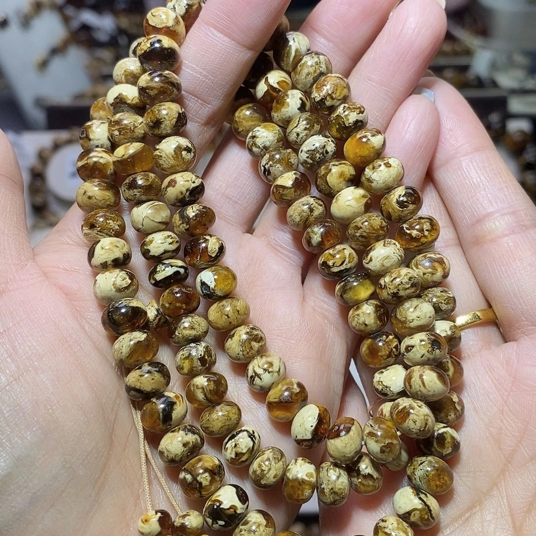 琥珀未镶嵌裸石 干白溶洞8+精品 福利