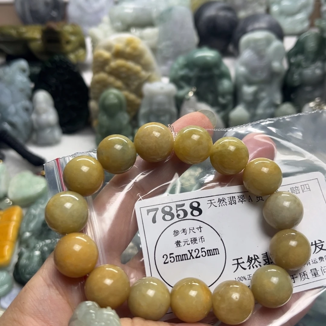 翡翠未镶嵌颈饰7858
