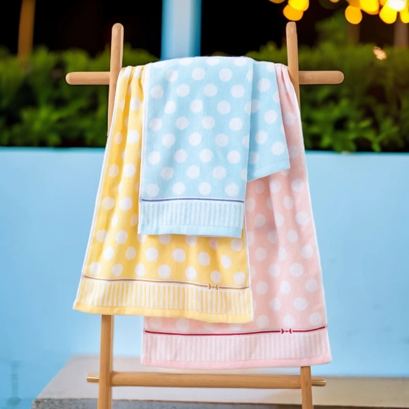 加长加大宽条双层纯棉毛巾面巾家用成人健身洗澡拉背专用柔软吸水