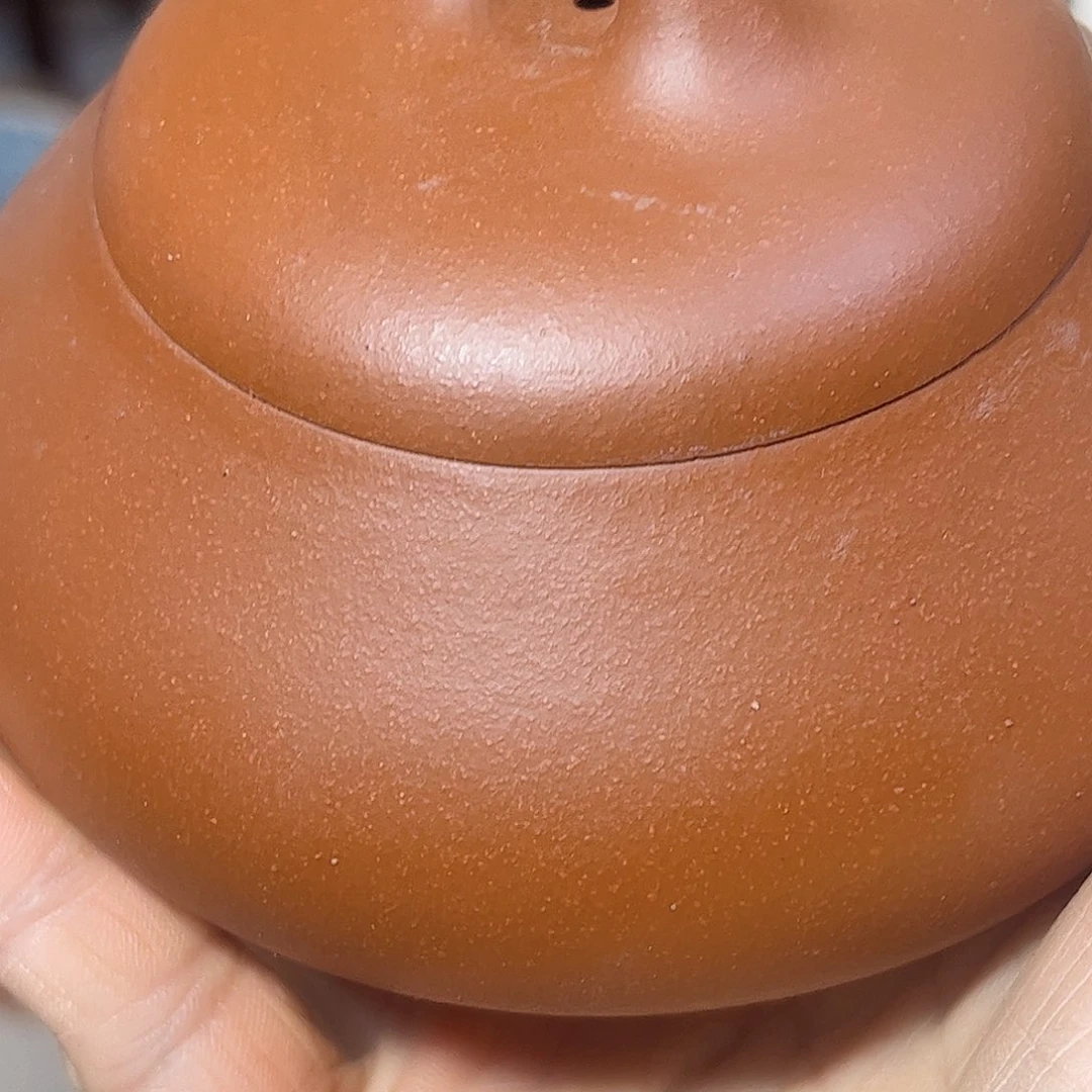 壶**道喀左原矿红泥汉唐石瓢微瑕