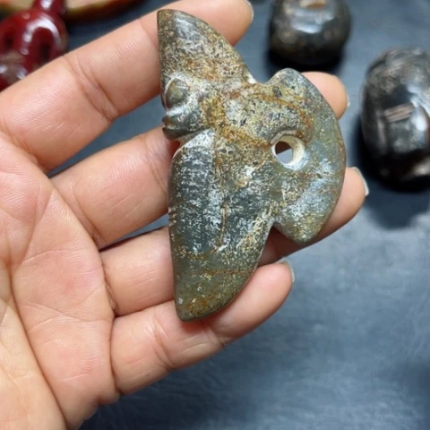 吊坠白玉菩提把件