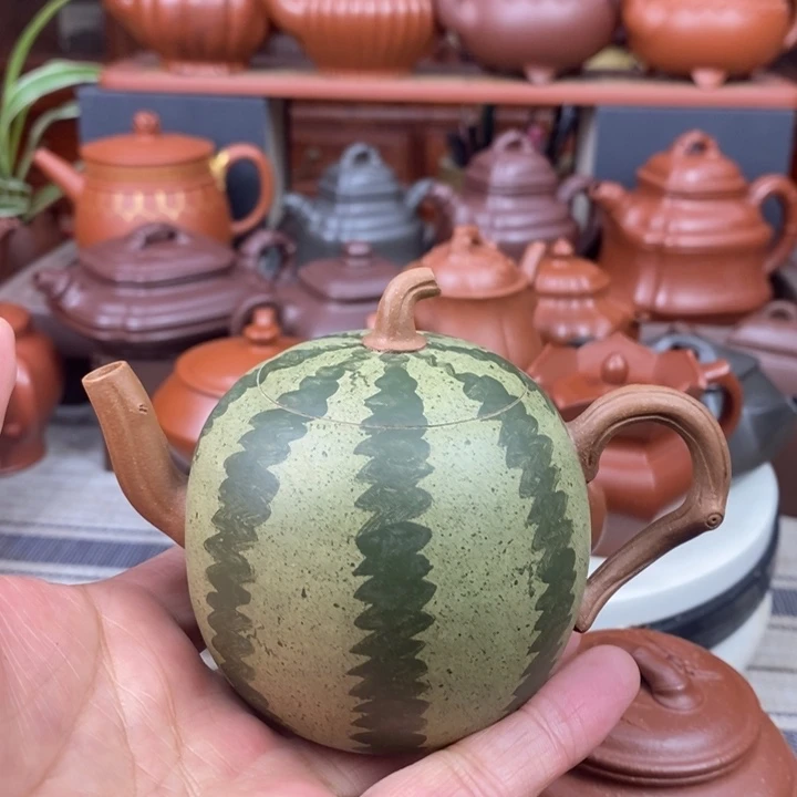 紫砂茶壶西瓜200cc特价